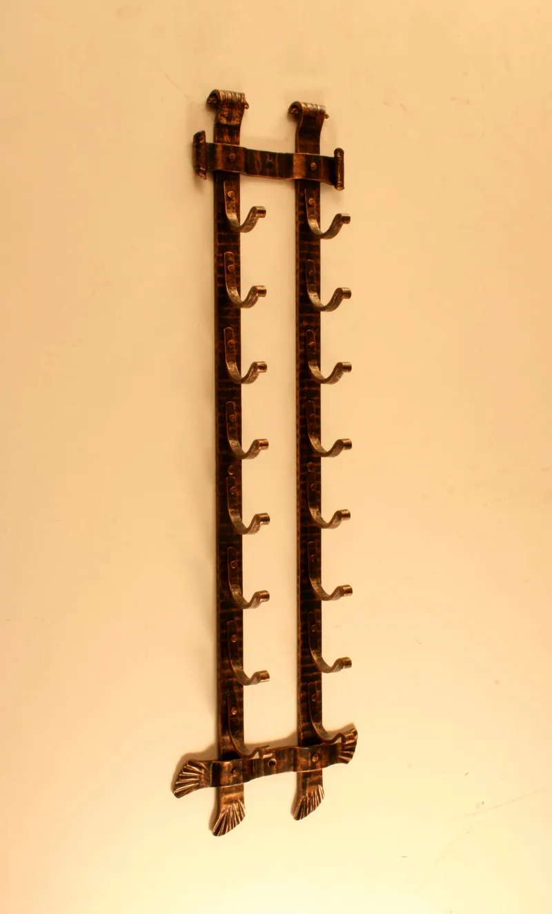 Geschmiedetes Wand-Flaschenregal