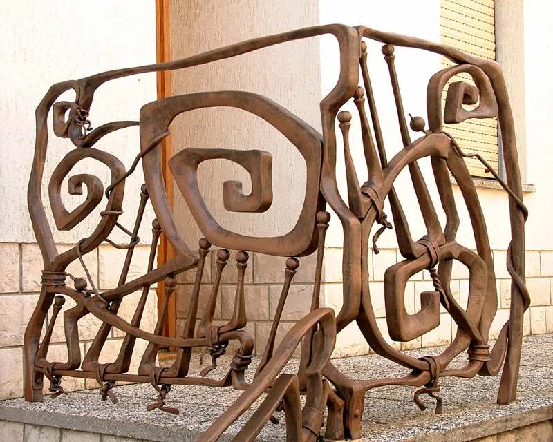 Forged balcony railing, Kromberk