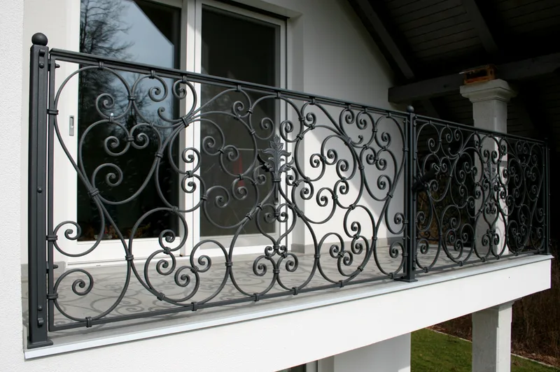 Balcony Railing “Heart Scrolls”