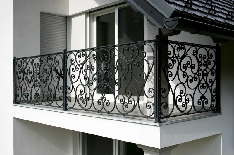 Wrought iron balcony railing, Gorenja vas Reteče