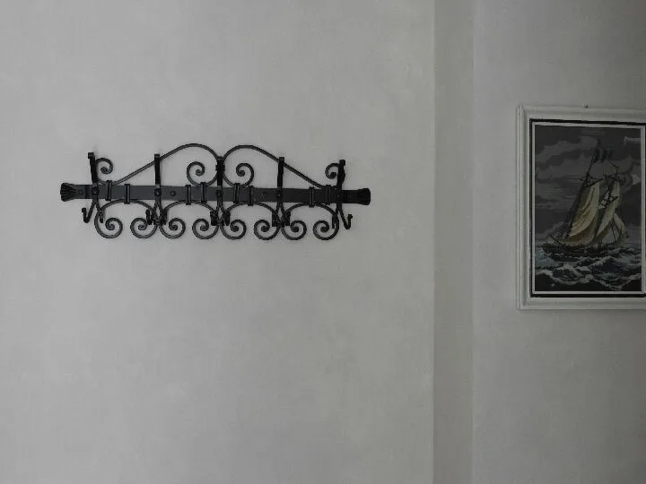 Forged wall coat rack