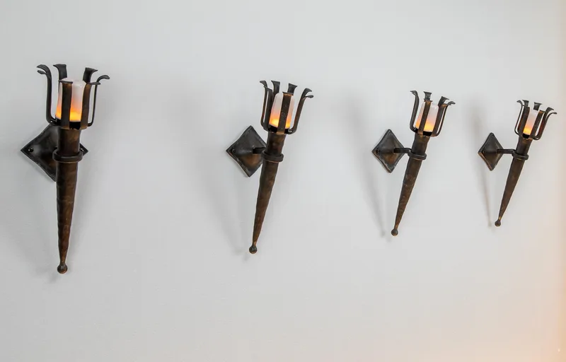 Geschmiedete Wandfackel „Grande“
