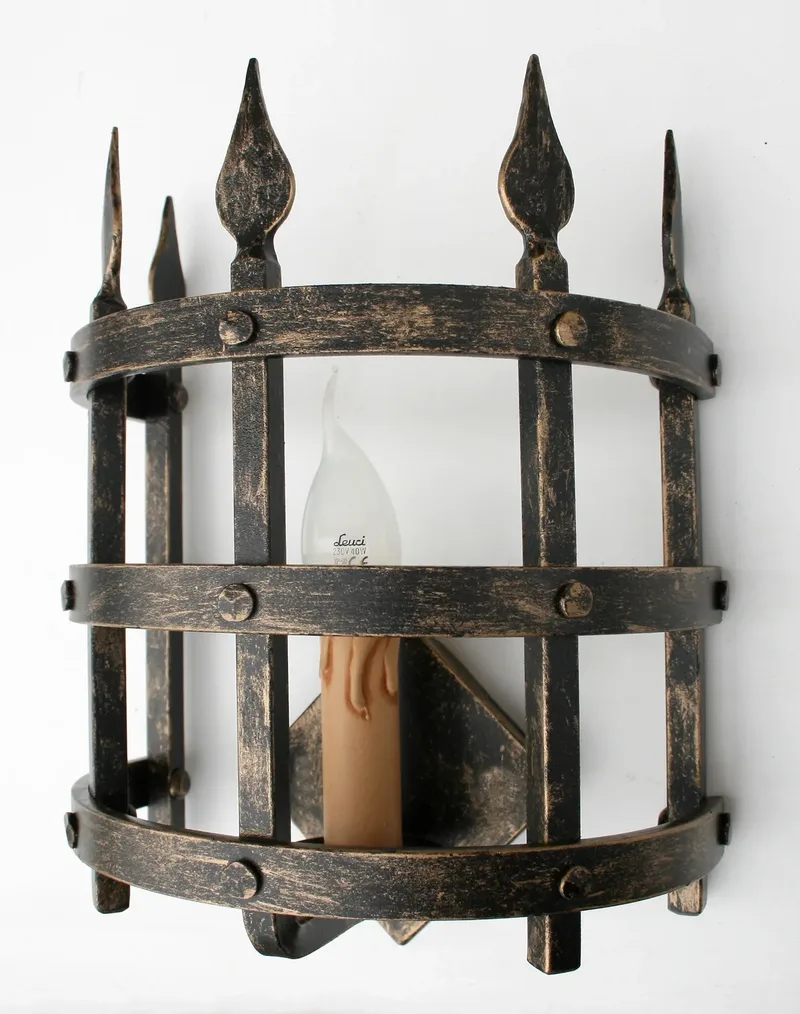 Forged Façade Sconce “Cage”