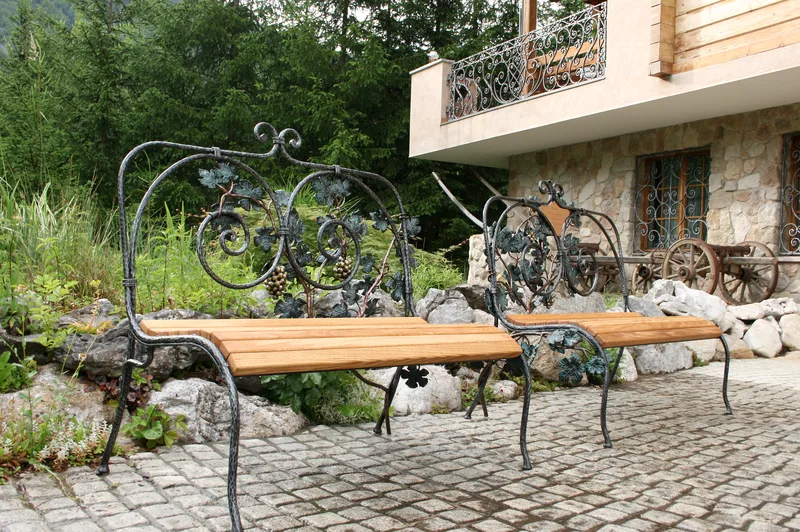 Forged Garden Bench “Vine”