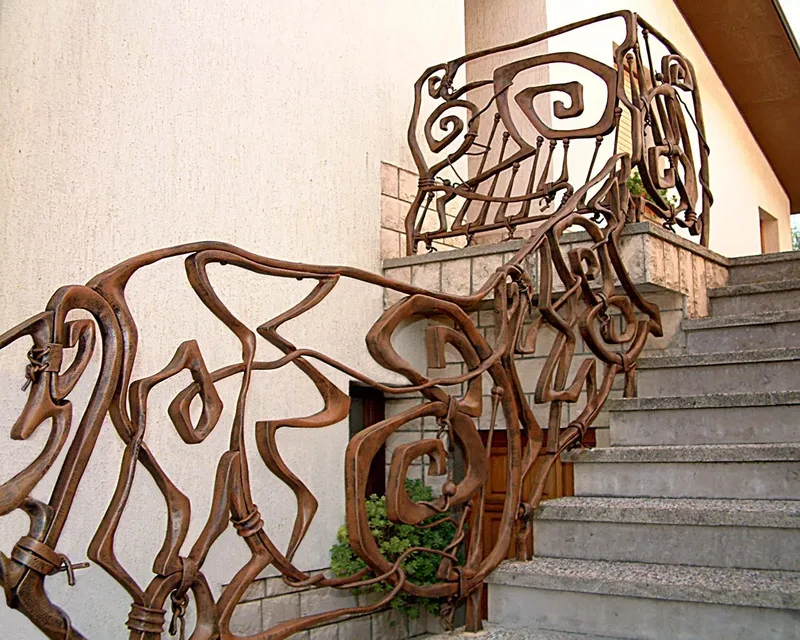 Schmiedeeisernes Treppengeländer, Kromberk