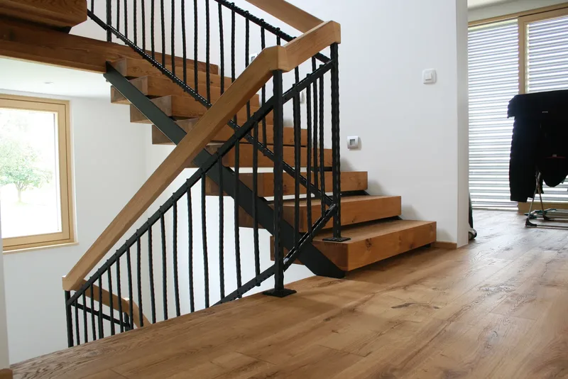 Wrought iron stair railing, Žirovnica