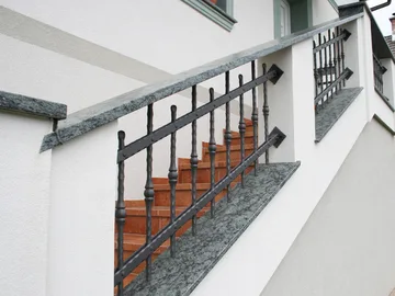 Schmiedeeisernes Treppengeländer, Mlaka, Detail 1