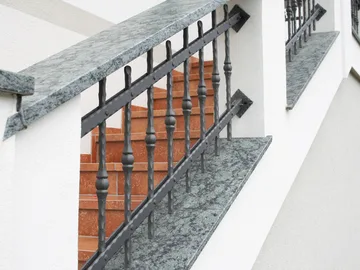 Schmiedeeisernes Treppengeländer, Mlaka, Detail 3