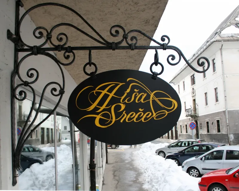 Forged Sign “Hiša sreče”