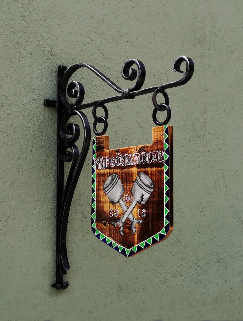 Geschmiedetes Schild „Wappen“