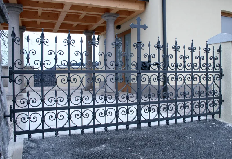 Wrought iron cemetery gate, Črni Vrh nad Polhovem Gradcem