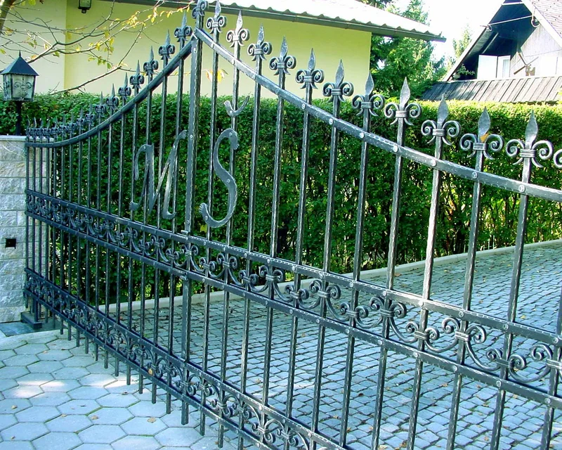 Gate with Monogram “MŠ”